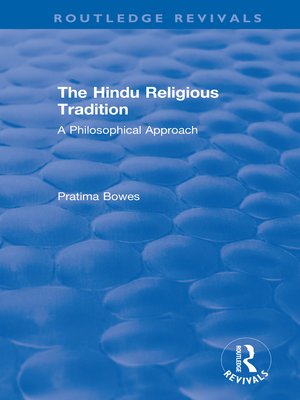 cover image of The Hindu Religious Tradition